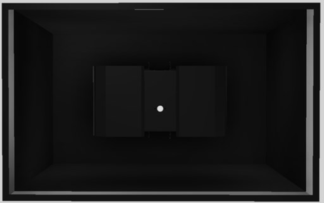 Vent-A-Hood® Designer Series 48" Black Island Range Hood-1