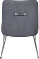 Meridian Furniture Ace Gray/Chrome Velvet Dining Chair-2
