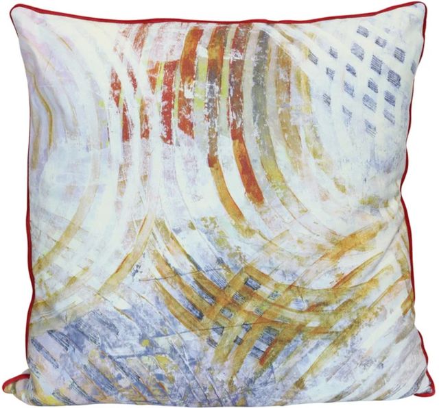 Stylecraft Norman Wyatt Home Gold/White Designer Throw Pillow-0