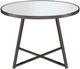Coaster® Jillian White Round Dining Table with Black Base-1