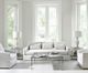 Bernhardt Cornelia Glass Top Side Table with Brushed Stainless Steel Base-1