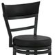 International Furniture Direct Gray II Black/Blacksmithing Black 30'' Barstool-1