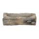 A & B Home Nickel 9" Log Planter with Mushroom-0