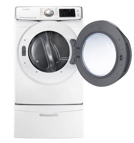 Samsung 6300 Series 7.5 Cu. Ft. White Electric Dryer-2