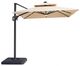 Furniture of America® Xico Beige Aluminum/Fabric Outdoor Patio Umbrella and Base-2