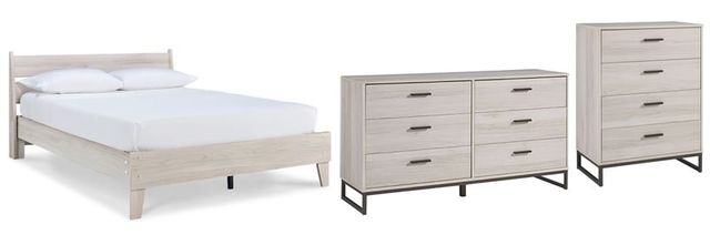 Signature Design by Ashley® Socalle 3-Piece Natural Queen Platform Bed Set-0