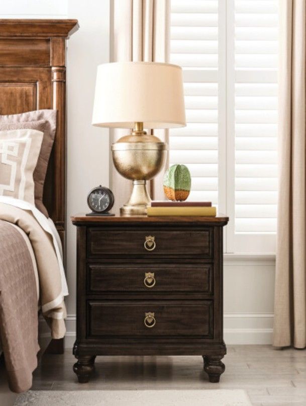 Kincaid® Bridgetown Harrison Black/Heritage Maple Nightstand-1