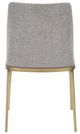 VIG Furniture Modrest Brent 2-Piece Brass/Light Gray Dining Chair Set-2