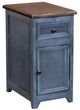 Horizon Home® Posada Charcoal Side Table with Brown Top -0