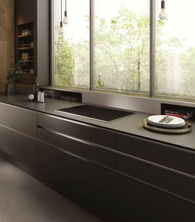 Wolf® 30" Black Contemporary Electric Cooktop-1
