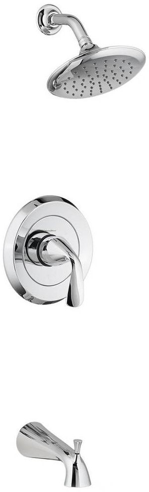 American Standard Fluent® Polished Chrome Tub and Shower Trim Kit with Pressure Balance Cartridge-0
