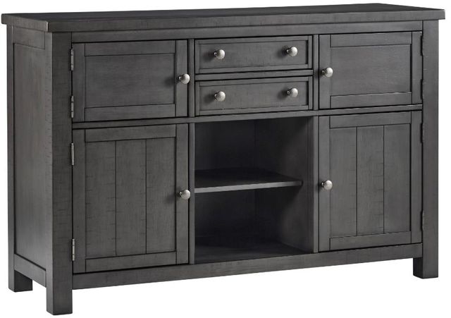 Signature Design by Ashley® Myshanna 8-Piece Gray Dining Room Set-2