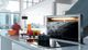 Faber Hoods Scirocco Lux 30” Black Glass with Stainless Steel Downdraft Range Hood-3