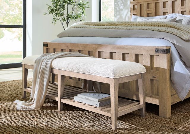 Hooker® Furniture Vineyard Row Sonoma/White Zin Bed Bench-3