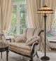 Cal® Lighting & Accessories Tiffany Antique Bronze Floor Lamp-3