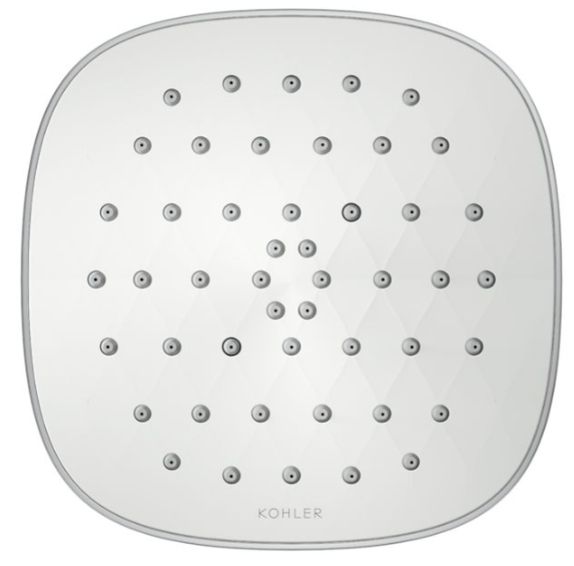KOHLER® Cinq® Polished Chrome 2.5 GPM Square Single-Function Filtered Showerhead-4