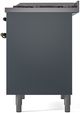 Ilve® Nostalgie II Series 40" Blue Grey Pro Style Dual Fuel Range-4