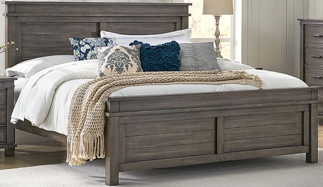 A-America® Glacier Point Graystone King Panel Bed-0