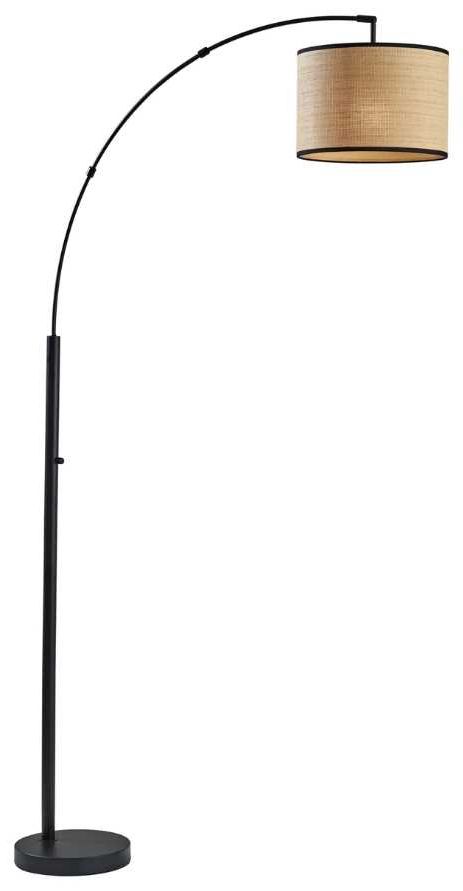 Adesso® Bowery Black Arc Floor Lamp-0