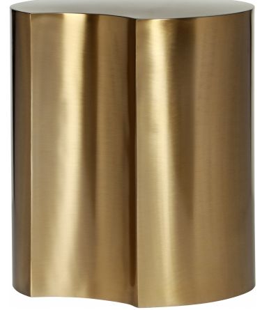 Meridian Furniture Dimple Brushed Gold 20" End Table-1