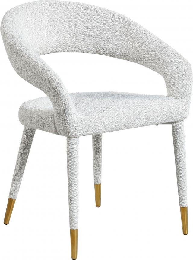 Meridian Furniture Destiny Cream Dining Arm Chair-0