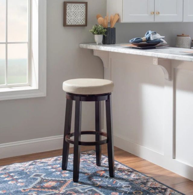 Linon Maya Beige Bar Stool-1