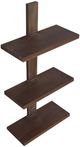 A & B Home 2-Piece Brown Hanging Shelves Set-1