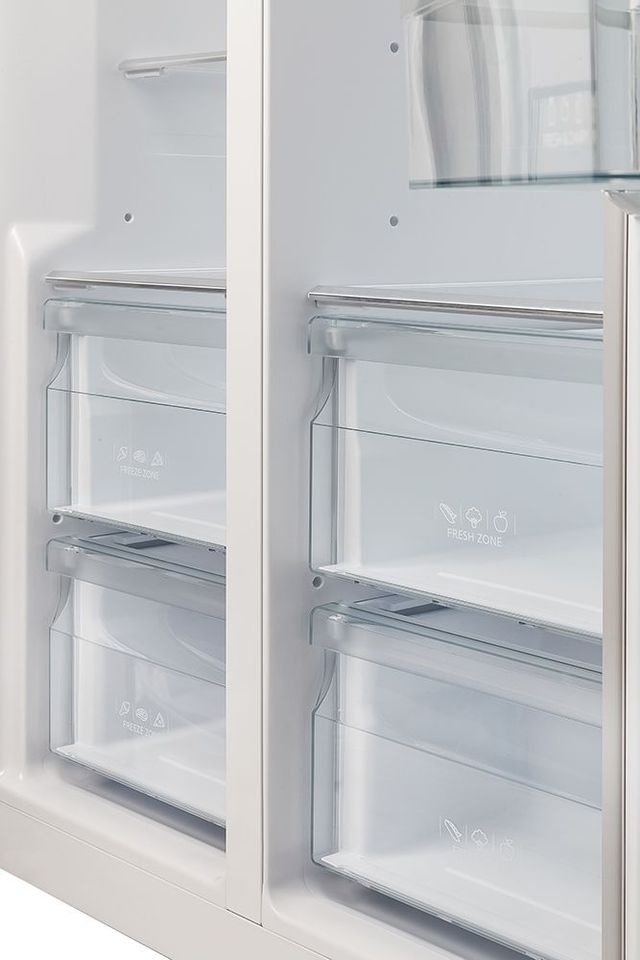 FORNO® Salerno 33" 15.6 Cu. Ft. Stainless Steel Built-In or Freestanding Side-by-Side Refrigerator-3