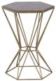 Fairfield® La Bella Dark Gray Chairside Table with Gold Base-1