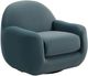 TOV Furniture Tiago Dark Teal Swivel Accent Chair-0