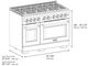 ZLINE 48" Stainless Steel Pro Style Gas Range-2