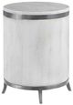 Century® Outdoor Complements White Concrete/Steel Outdoor Side Table-0