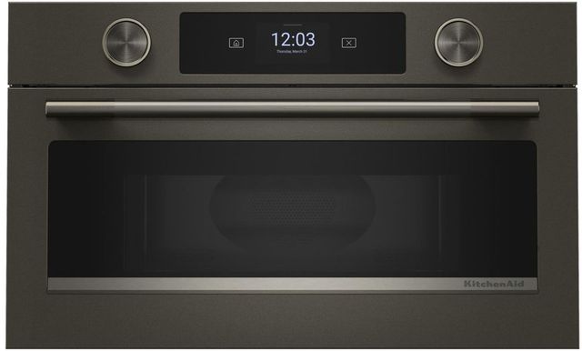 KitchenAid® 1.4 Cu. Ft. Black Ore Built In Microwave with Air Fry-0