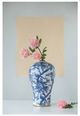 A & B Home Pink Fabric Peony Stem-2