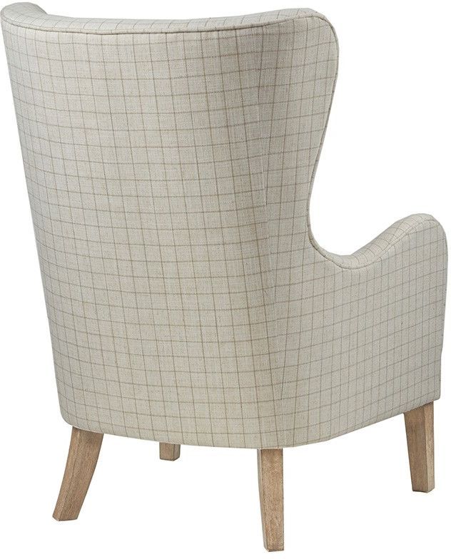 Olliix by Madison Park Linen Arianna Swoop Wing Chair-3