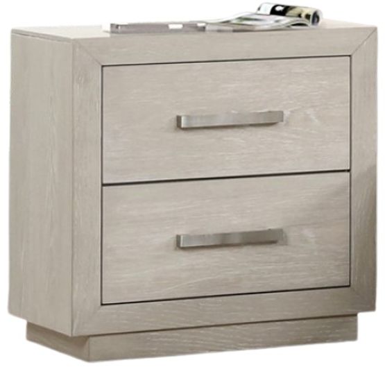 Furniture of America® Wellingborough Light Gray Nightstand-0