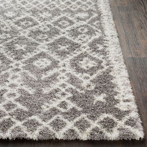 Surya Cloudy Shag Taupe 7'x10' Area Rug-4