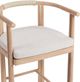 Classic Home Oliver Butterscotch Fabric/Wooden Outdoor Counter Stool-5