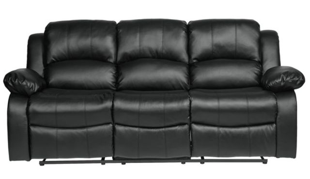 Homelegance® Cranley Black Double Manual Reclining Sofa-2