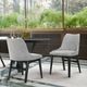 Armen Living Azalea 2-Piece Black/Gray Dining Side Chair Set-1
