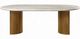 ACME Furniture Darcy Natural Dining Table with Dark Walnut Base-3