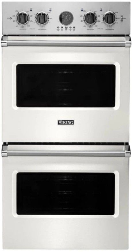 Viking® 5 Series 27" Pure White Double Electric Premiere Wall Oven-0