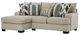 Albany Industries 2-Piece Clash Buff Left-Arm Facing Chaise Sectional-0
