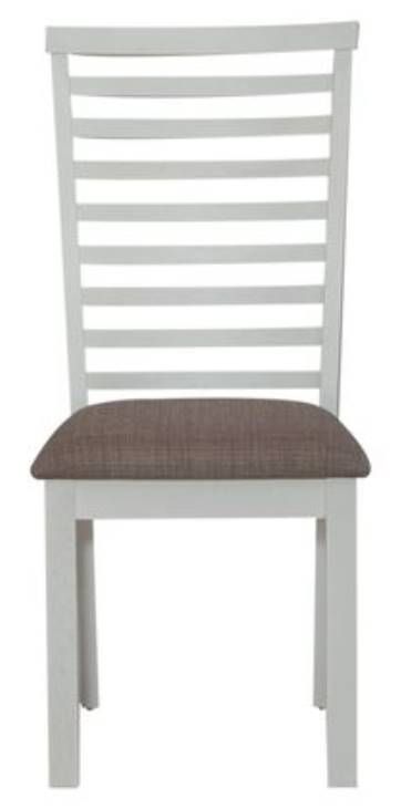 Liberty Furniture Brook Bay Gray/Textured White Ladder Back Side Chair-2