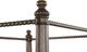 Bernards Tuscany Brown Queen Canopy Bed-4
