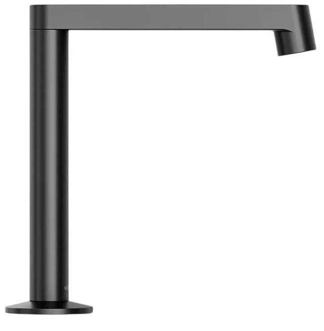 KOHLER® Components® Matte Black Bathroom Sink Faucet Spout with Row Design-2