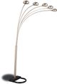 Coaster® Kayd Chrome/Black 5-Light Floor Lamp with Curvy Dome Shades-0