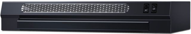 Summit® 18” Black ADA Compliant Ductless Retractable Under Cabinet Range Hood-2