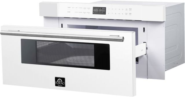 FORNO® Capoliveri 1.2 Cu. Ft. White Microwave Drawer-2