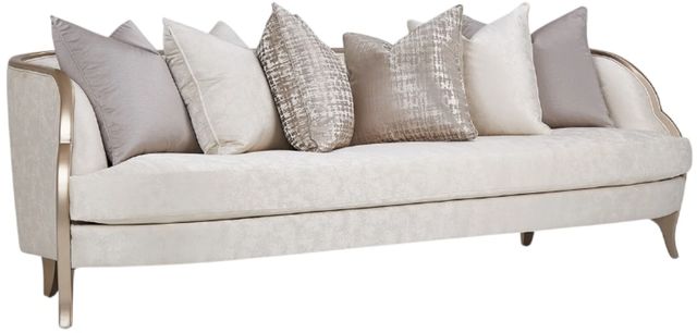 Michael Amini® Malibu Crest Chardonnay/Cloud White Sofa-0